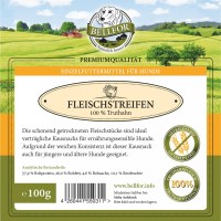 Bellfor Snacks - Fleischstreifen 100 % Truthahn | 100 g