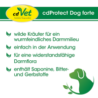 Pflege & Hygiene - Würmer - cdProtect® Dog forte 75 g