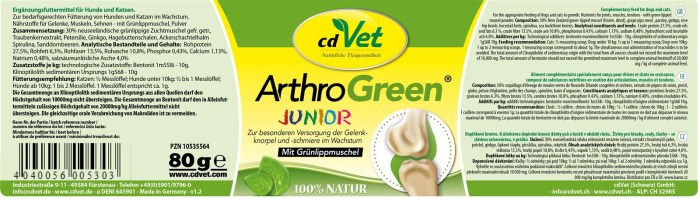 cdVet - ArthroGreen Junior