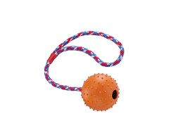 Spielzeug - Rubber Line Ball mit Glocke und Seil