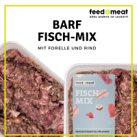 Rind - Fisch - Schalen - BARF Fisch MIX | Schale 500 g