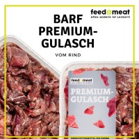 BARF Rindfleisch - BARF Premiumgulasch vom Rind