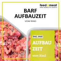 BARF Rindfleisch - In Schalen - Barf Aufbauzeit | Schale