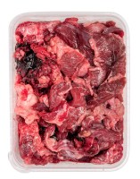 BARF Rindfleisch - In Schalen - Rindermuskelfleisch, stückig | Schale 500 g