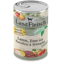 Landfleisch - Landfleisch pur Lamm, Ente mit Kartoffeln u. Wildapfel