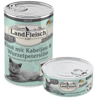 Nassfutter - Dosen - Landfleisch Cat Rind mit Kabeljau und Wurzelpetersilie