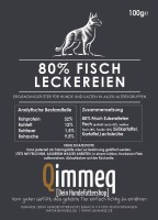 Trainings Snacks - Qimmeq Hausmarke - Fisch - 80 % Fisch Leckereien 100 g