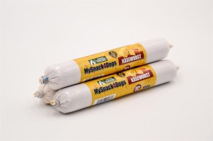 Schlegel Fleischwurst - Snacks - Käsewurst mit 20 % Bergkäse | Wurst 100 g