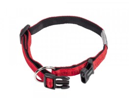 Nylon - Halsband "Soft Grip" XS |dunkelgrau / schwarz