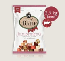 Rind - In Würfel - BARF für Welpen - Vollwertmenü Rind | Junior  2500g