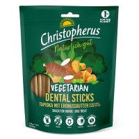 Hundezahnpflege - Vegetarische Hundesnacks - Christopherus - Vegetarian - Christopherus Vegetarian - Dental Stick Tapioka mit Erdnussbutter | 250 g